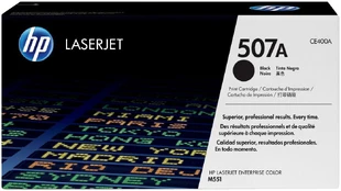 Hewlett Packard (HP) Lasertoner hp 507a ce400a, 5.500 sider, sort kaina