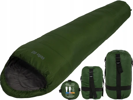 Miegmaišis Campus Vello 80 L, 220 x 80 x 50, žalias