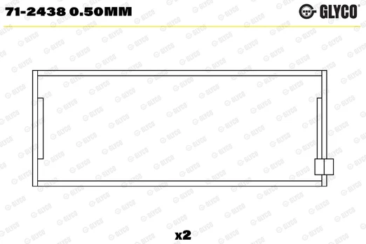 Veleno guoliai, įdėklai 71-2438 0.50MM