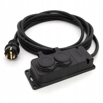 Statybinis prailgintuvas 5m 3x1,5mm² 230v Ip44 su dvigubu lizdu