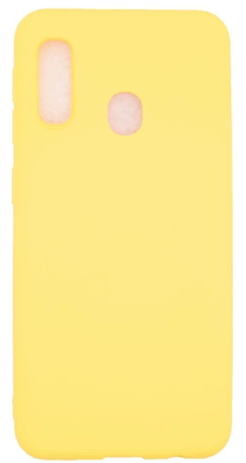 Telefono dėklas Evelatus Soft Touch, Samsung Galaxy A20e, geltona