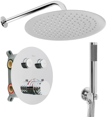 Potinkinis dušo komplektas su termostatu REA Lungo Diamond, Chrome, + Box