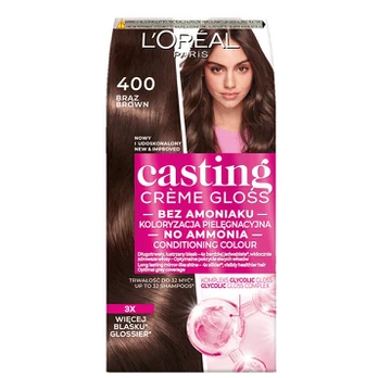 Plaukų dažai L’Oréal Paris Casting Creme Gloss, 400 ruda