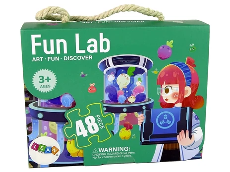 Dėlionė Lean Toys Fun Lab 14192, 34 cm x 50 cm, 48 dal.