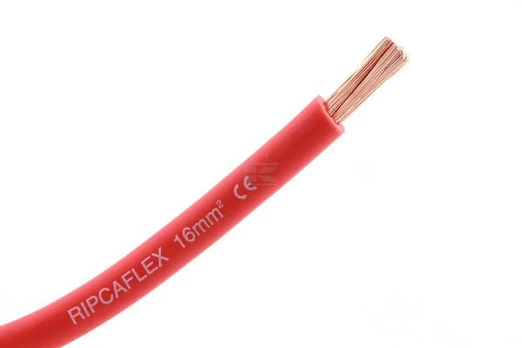 Lankstus kabelis 1x10mm² PVC, raudonas