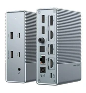 Šakotuvas Hyper Targus GEN2 15IN1 USB-C DOCKING STATN/Sidabrinis kaina