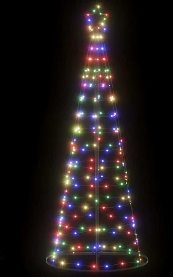 LED Kalėdų eglutė 200 LED Spalvingi 180 cm