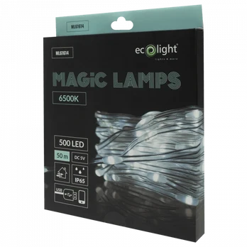 Eco Light Magiczne lampki 500 led 6500k 50m dc5v
