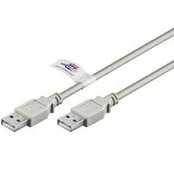 Kabelis USB Goobay USB-A - USB-A 2 m Pilka (JAB-758935)
