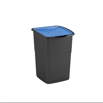 Rūšiavimo šiukšliadėžė Curver, 47 l, mėlyna/juoda