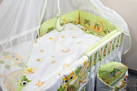 Bedding set - 4 parts - 120/90/180 - SOWY - MIX ****