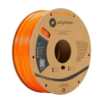 Plastikas Polymaker PolyLite ABS - 1.75mm - 1kg - Oranžinis