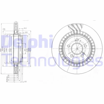 Stabdžių diskas DELPHI BG4144