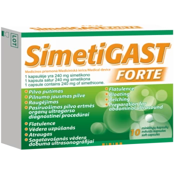 SIMETIGAST FORTE, 240 mg, 10 kaps.