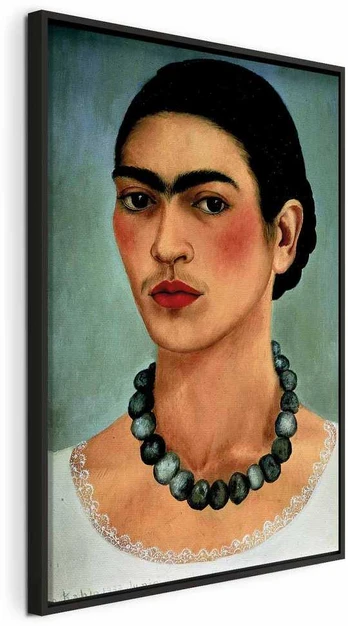 Artgeist Paveikslas - Frida Kahlo – Self-Portrait with Beaded Necklace
