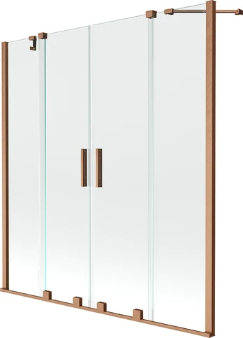 Vonios sienelė Mexen Velar Duo II, Brushed copper, 140 x 150 cm
