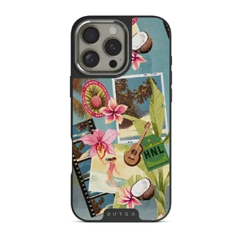 Honolulu - iPhone 16 Pro Case, Elite Dark (MagSafe) / Silver