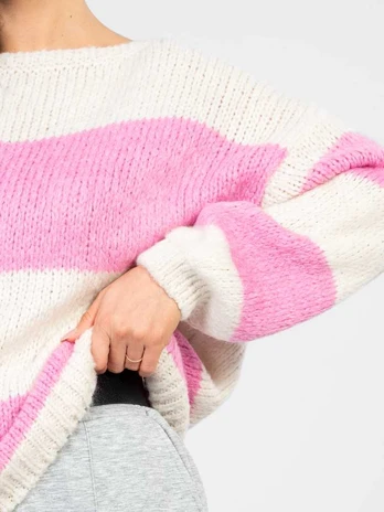 Italy Moda Sweter-MI-SW-0203.71-rožinis