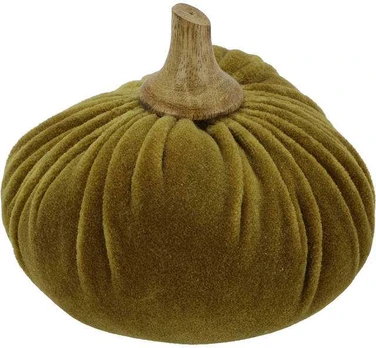 Artificial pumpkin, fabric decoration, 10 x 11 cm