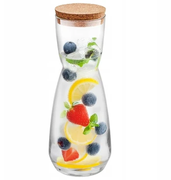 Altom Design Stiklinė karafa su kamščiu, 1.1 l