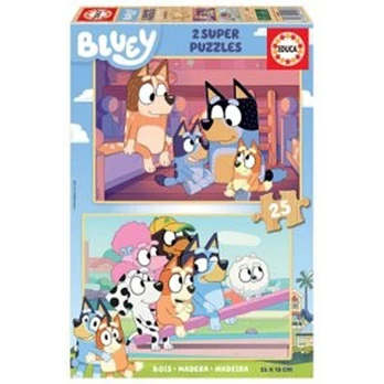 Medinė dėlionė Educa Bluey 19407