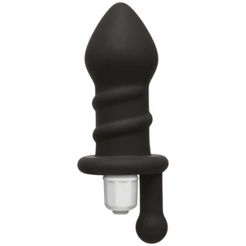 Doc Johnson Mood Juicy Swirled Silicone Plug Vibrating 10-Function Rožinė