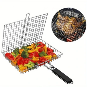 Nerūdijančio Plieno Kepimo Krepšelis BBQ