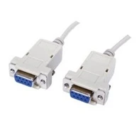 Kabelis DB9 lizdas - DB9 lizdas Null Modem 1.8m
