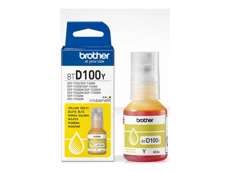 Brother BTD100Y Genuine Yellow Ink Bottle