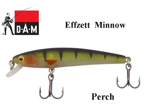 Vobleris DAM Effzett Minnow Perch 7.5 cm