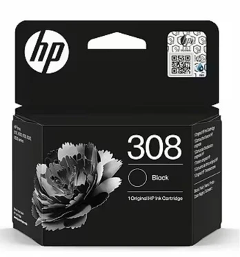 HP 308 Black Original Ink Cartridge | 7FP21UE#LS3