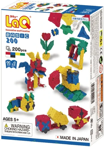 Japoniškas konstruktorius LAQ "Basic 200" pirmasis rinkinys