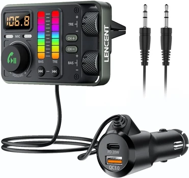Automobilinis FM moduliatorius ‎LENCENT MT03