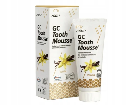 GC Tooth Mousse vanilinis dantų kremas be fluoro, 35 ml