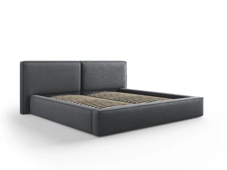 Storage Bed With Double Headboard, "Arendal", 228x251x97.5 Made in Europe