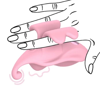 Pink Finger Dual Vibrator - Rožinė
