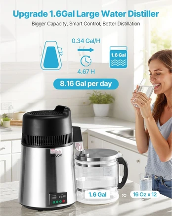 Distiliavimo aparatas 900 W talpa 6 l