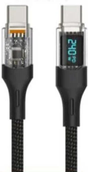 Fuj:tech USB-C - USB-C -kaapeli LED-näytöllä, 2 m