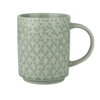 Puodelis AURORA PATTERN GLOSSY GLAZE, pilkos sp., 460 ml, 1 vnt