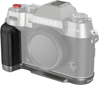 SmallRig 4712 Silicone L-Shape Handle for Fujifilm X-T50 Charcoal Sidabrinis