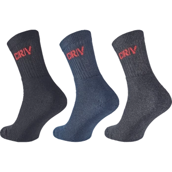 Kojinės universalus CRV Segin 3 Pack, mėlyna/juoda/pilka, 43-44 dydis