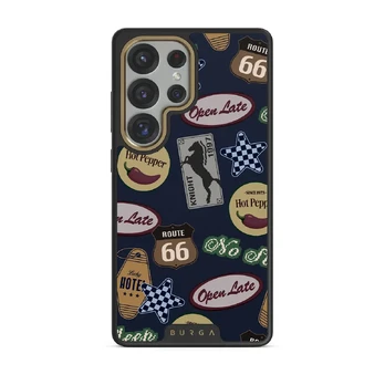 Open Late - Samsung Galaxy S25 Ultra Case, Elite Dark (Magnetic) / Gold