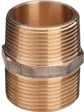 VIEGA Brystnippel 1 1/4" rødgods