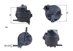Kuro filtras KNECHT KL 777D kaina