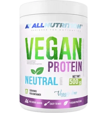 Allnutrition Vegan Protein, Braškių, 500 g