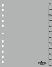 DURABLE Monatsregister A4 Jan-Dez PP volldeck. grau kaina