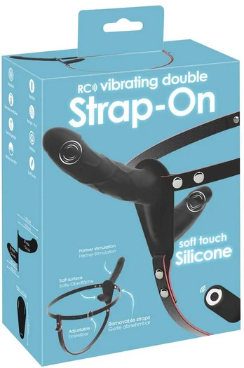 RC Vibrating Double Strap-On