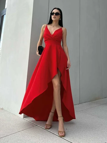 Suknelė women's dress - red