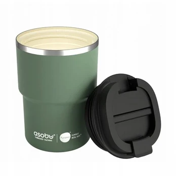 Termo puodelis Asobu Pick Me Up, žalias, 380 ml