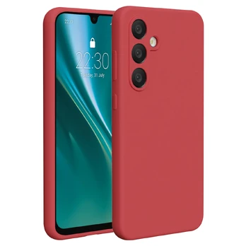 Dėklas Etteri Silicone case for Samsung Galaxy S24 FE raspberry